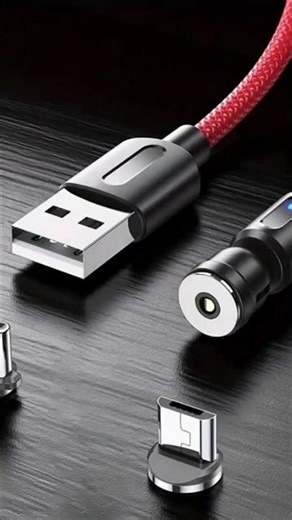 540° магнітний швидкозарядний кабель 2-в-1 з нейлоновим обплітанням Type-C/Micro USB