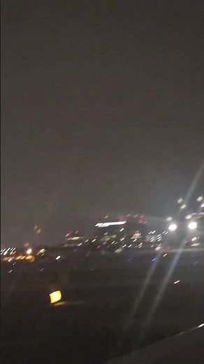 Stunning LAX Airport Night View✈️ Los Angeles Lights & Plane Spotting.