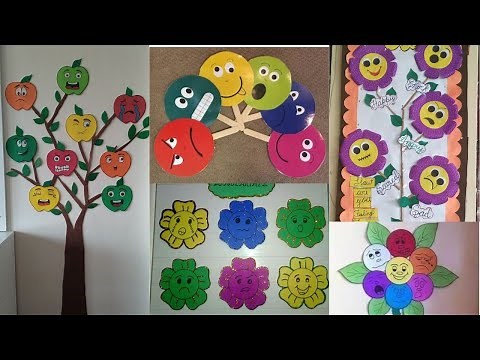 Preschool Feeling & emotions learning activities for kids/Teach Emotions & feeling/feeling faces art