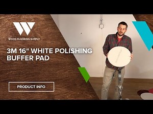 3M 16" White Polishing Buffer Pad