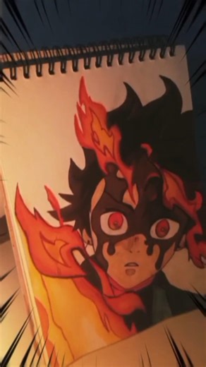 Drawing demon slayer characters 🔥part 1 | Tanjiro kamado from infinity castle arc | please subscribe