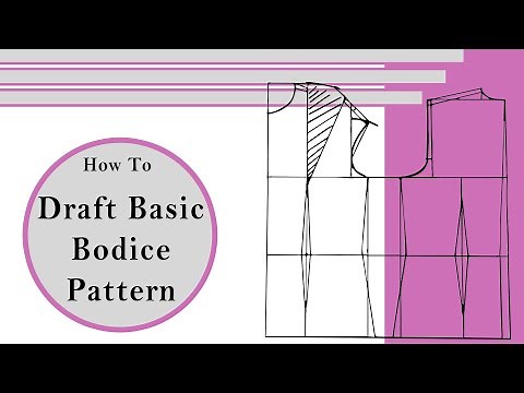 How To Draft Basic Bodice Pattern | Müller Pattern