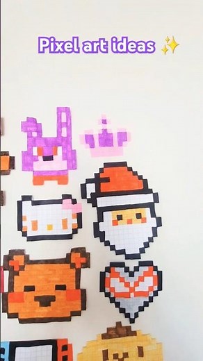 👑Mini crown pixel art!?✨️ #pixelartideas #pixelart #pixel #crown #drawing #minipixelart