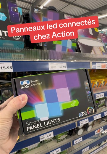 Panneaux led connectés chez Action #led #rgb #setupgaming #magasinaction #action
