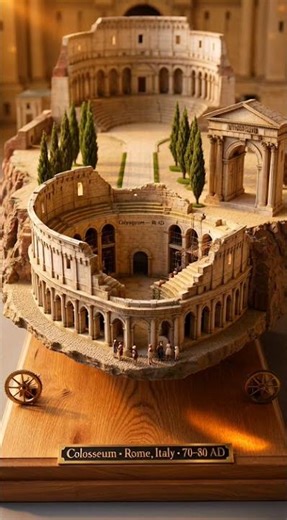 Colosseum Hypogeum - Prompt in the description. Don't forget to subscribe. #ai #shorts #colosseum