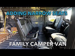 Installing narrow passenger (REAR) seats in family camper van? Sprinter Van build series. EP 3.