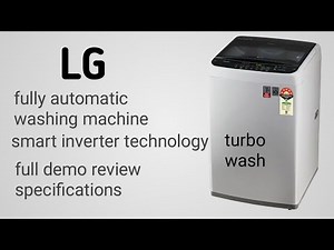 How to use LG fully automatic smart inverter Technology washing machine with turbo wash full demo