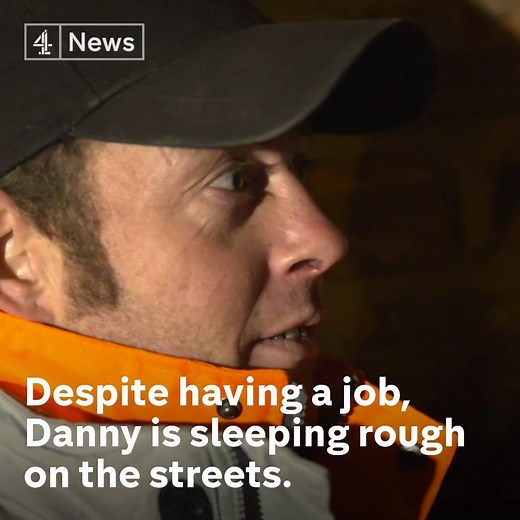 494K views · 2.2K reactions | “A full night's work… and then sleeping rough in the tent in the day.” Danny from Wrexham is currently sleeping rough on the streets as his zero-hour contract job does not provide enough money to pay for temporary housing. | Channel 4 News | Facebook
