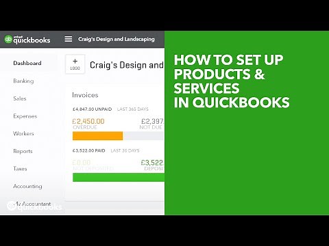 How to Set up Products & Services in QuickBooks