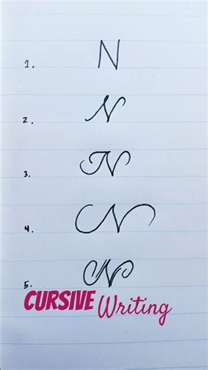 How to Write Cursive N Perfectly 💯 | Easy Handwriting Tutorial