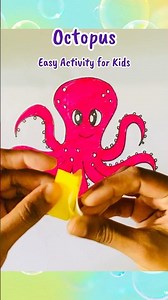 Easy Paper Craft 🐙 | How To Make Octopus For Kids | “O” For Octopus | Alphabet “O” Drawing