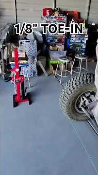 Adjusting this ‪@Polaris_RZR‬ Pro S to 1/8” Toe-In on the rear wheels.