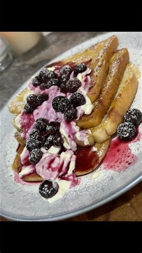 French toast with blueberry sauce challenge