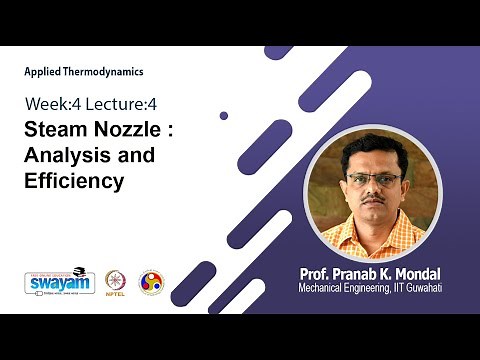 Lec 16: Steam Nozzle : Analysis and Efficiency