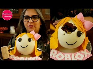 Roblox chocolate pinata smash hammer cake ideas for girls decorating recipe at home
