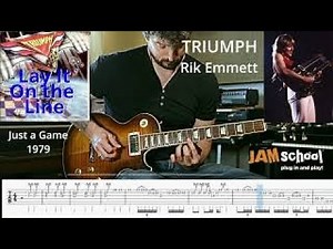 Triumph Lay it on the Line Rik Emmett Guitar Solo TAB