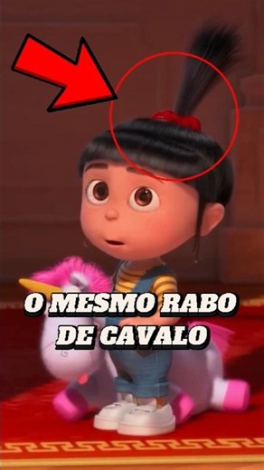 Why does Agnes always wear the same ponytail in Despicable Me? 😨 #despicableme