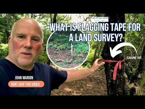 Why Land Surveyors Use Flagging Tape (and What Those Ribbons on Trees Actually Mean)