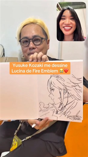 Le Character Designer de Fire Emblem Awakening me dessine Lucina ❤️ #japanexpo #gaming #fireemblem