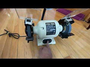 Pro-Tech 6-in. Bench Grinder, Tabletop, Dual Wheel, 4.5 amp 3500 RPM Tested Vi