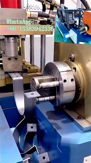 Square pipe clamp machine work demonstration, efficient production of square pipe clamp machine