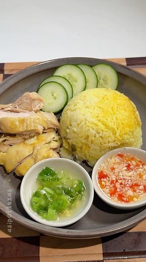 Rice Cooker Hainanese Chicken Rice