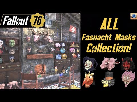 Fallout 76: ALL Fasnacht Masks Collection!
