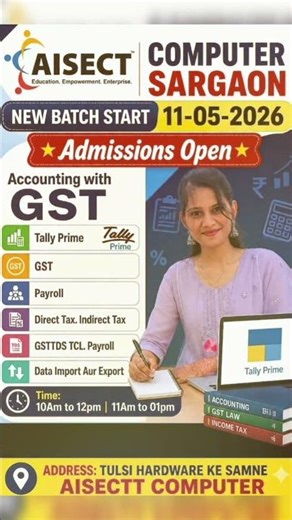 Aisect Center Sargaon | Best Computer Institute | Tally & Skill Training 🔥