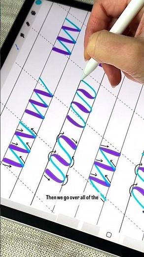 The Basic Calligraphy Strokes On iPad | The ABCs of Procreate #calligraphy #procreatelettering