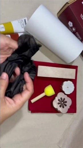 START HERE: Plum blossom Block Print Table runner | Kit Overview + Sponge Setup + More Tutorial