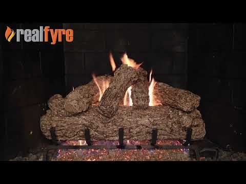 The RH Peterson Real Fyre Rustic Oak Vented Gas Log Set