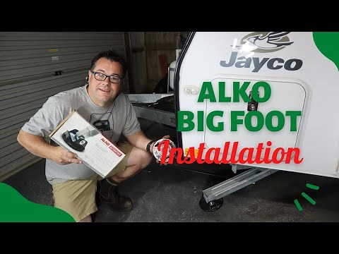 Easy Installation Tutorial: ALKO Big Foot Leg Pads on a Jayco caravan.