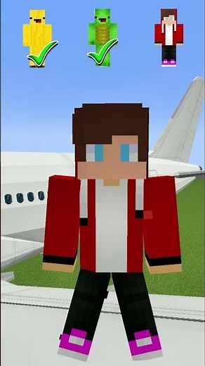 JJ And Mikey challenge😱 #Minecraft #shorts