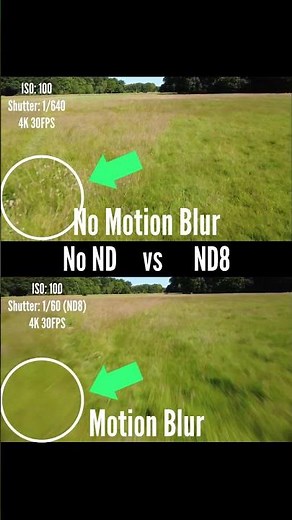 Drone Motion Blur vs. No Motion Blur #drone #dji #fyp
