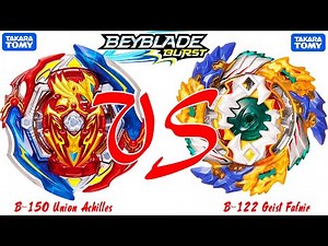 The Real Beyblade Burst Battle Union ACHILLES vs Geist FAFNIR Takara Tomy Gachi