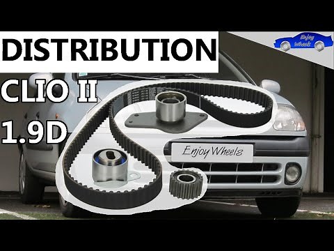 COMMENT remplacer la COURROIE de DISTRIBUTION sur Clio 2 1.9D ( Moteur F8Q ) ? TUTO COMPLET !