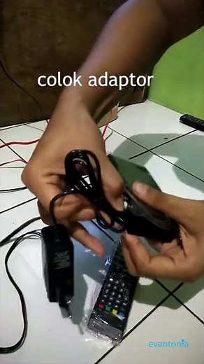 cara setting set top box tv digital