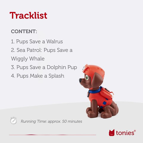 Tonies Zuma Audio Toy Figurine from PAW Patrol
