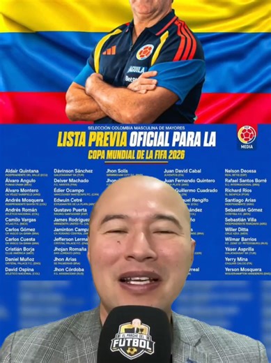 Lista Colombia 26 jugadores Mundial 2026