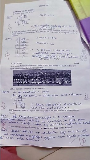 20 marks model paper class maths class 8