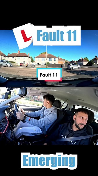 Hesitancy on driving test. Judgment when crossing path of traffic on driving lesson #drivingtest #foryourpage #drivinglessons #drivingtips #drivingfaults