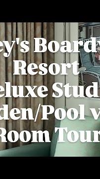 Disney's Boardwalk Villas- Deluxe Studio | Garden/Pool View Room Tour