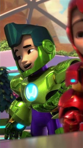 Iron Hulk enseña al supergrupo su colmena en el invernadero 🐝 | MARVEL IRON MAN | ‪@DisneyJuniorES‬