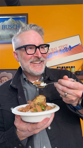 How to make turkey gumbo ⬇️ This recipe is also on fireandsmokesociety.com Here’s your shopping list: 1 cup vegetable oil 1 1/4 cup flour Olive oil 2 green bell peppers, chopped 1 large yellow onion, chopped 4 stalks of celery, chopped 6 cups turkey stock or chicken broth, plus more for thinning 4 bay leaves Chica Licka Bam Bam seasoning 1 Tbsp gumbo filé powder (optional) 3 cups turkey meat, skin removed and deboned into bite-sized pieces 1 link andouille sausage, sliced into bite-sized pieces 