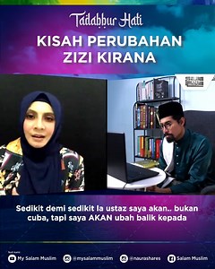 Sejak kebelakangan ini, memang ada banyak perubahan pada penampilan rapper dan penyanyi @zizi_kirana. Jom kita dengarkan cerita Zizi kisah disebalik perubahan tersebut, sedutan dari episode terbaru Tadabbur Hati. . Saksikan episod penuh Tadabbur Hati di page YouTube dan Facebook @mysalammuslim, dan sama-sama kita belajar bersama Ustaz Don @ddaniyaldbiyajid #TadabburHati #LembaranBaharu #BersamaLebihBererti #NuzulAlQuran #RamadanAlMubarak | Salam Muslim
