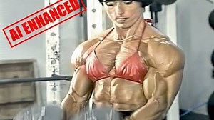 fbb Christa Bauch and Weights Super Slow Motion 1080p AI enhanced