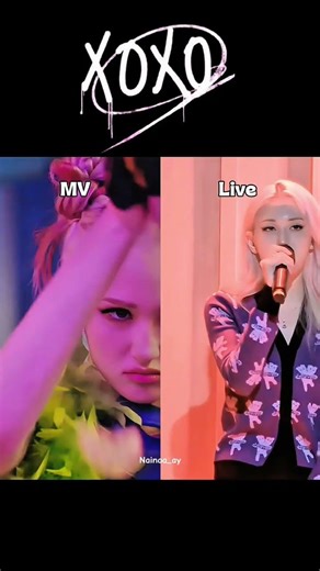 Somi XOXO MV vs Live #somi #xoxo #theblacklabel