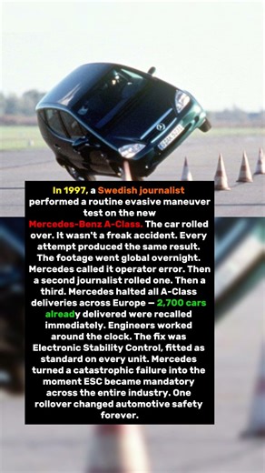 Mercedes Built a Car That Rolled Over During a Moose Test. They Recalled Every Single One