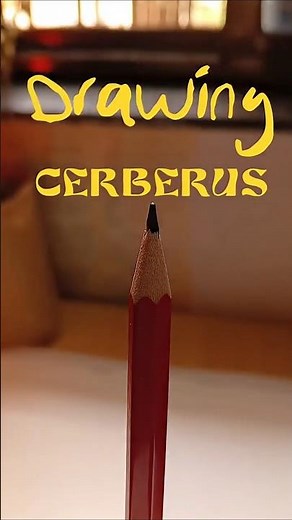 Drawing Cerberus- part 1 🐶🍁✍️ #cerberus #sketching #drawing #cinematic #artwork