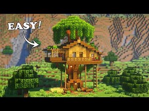 Minecraft: How to build a Treehouse | Easy Tutorial